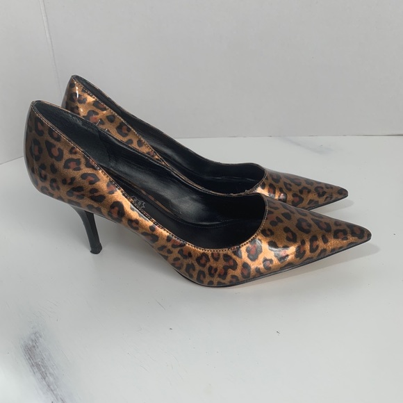 Aldo Leopard Print Pointed Toe High Heel Pump Sz 6 - Picture 4 of 8